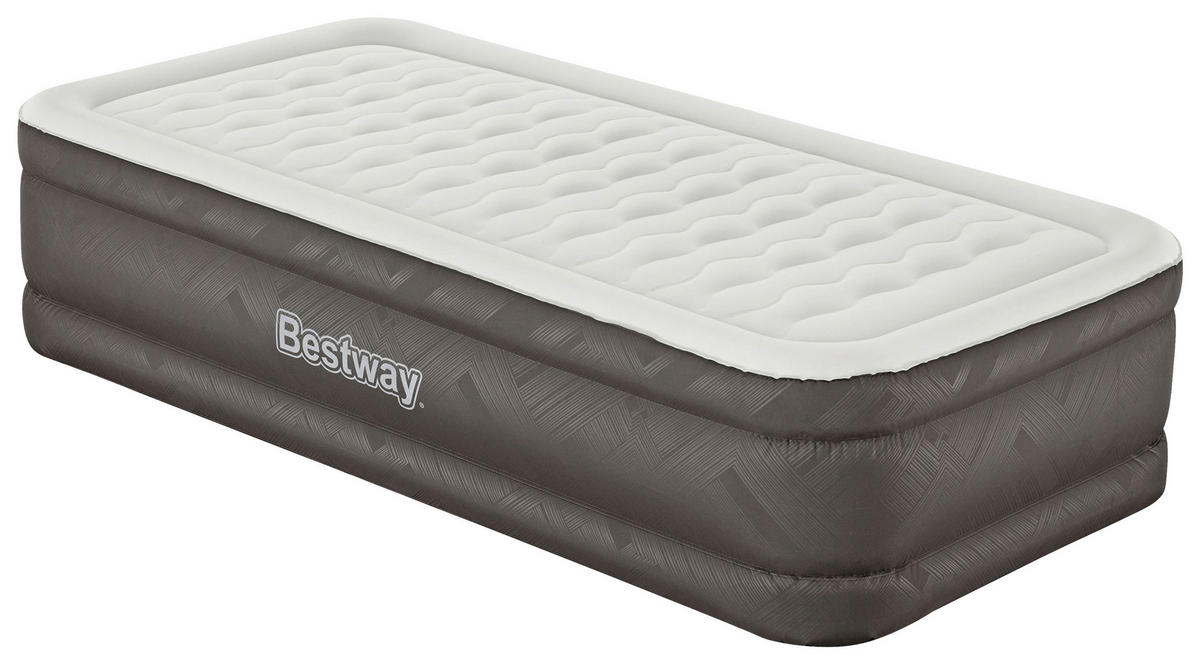 LUFTBETT FORTECH TWIN 69048 Grau, Dunkelgrau  - Dunkelgrau/Grau, KONVENTIONELL, Kunststoff (191/97/46cm) - Bestway
