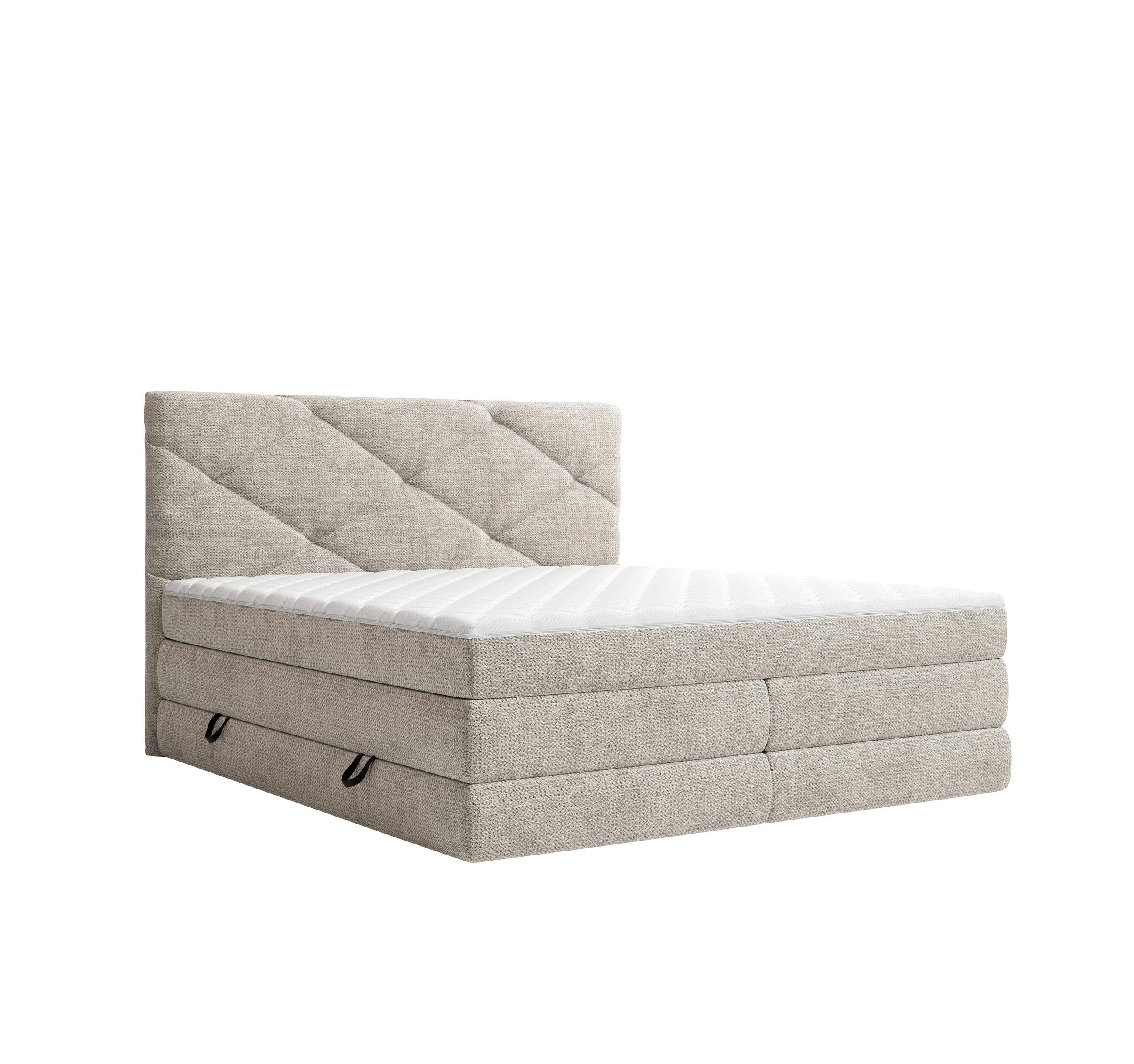 Carryhome Boxspringbett Beige 160x200 cm
