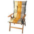 SESSELAUFLAGE Streifen - Anthrazit/Naturfarben, Design, Textil (50/9/120cm)
