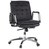 DREHSTUHL  in Schwarz  - Silberfarben/Schwarz, Basics, Leder/Kunststoff (60/109/48cm) - MID.YOU