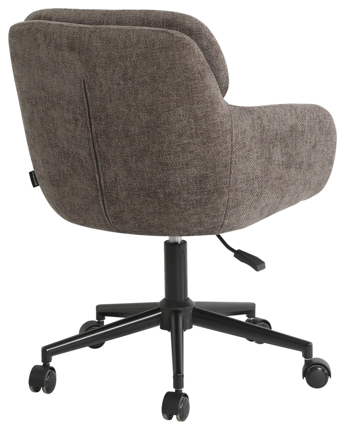DREHSTUHL Chenille Braun, Schwarz  - Schwarz/Braun, MODERN, Textil/Metall (58/79/89/59cm) - Livetastic