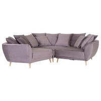 ECKSOFA Schlammfarben Flachgewebe  - Schlammfarben/Naturfarben, KONVENTIONELL, Holz/Textil (310/310cm) - Livetastic