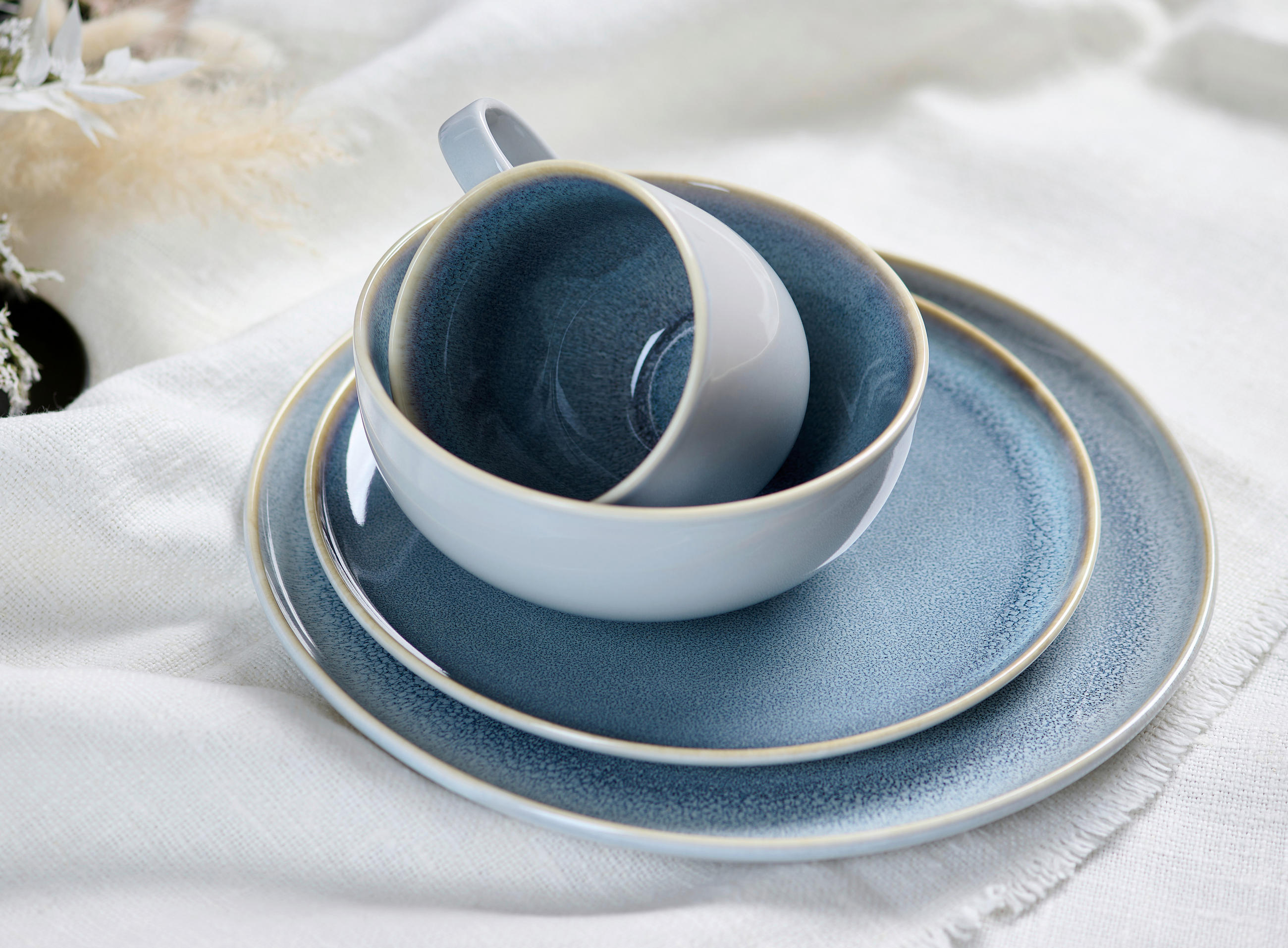 SPEISETELLER Blau, Grau 26,5 cm Skagen  - Blau/Grau, Basics, Keramik (26,5cm) - Ritzenhoff Breker