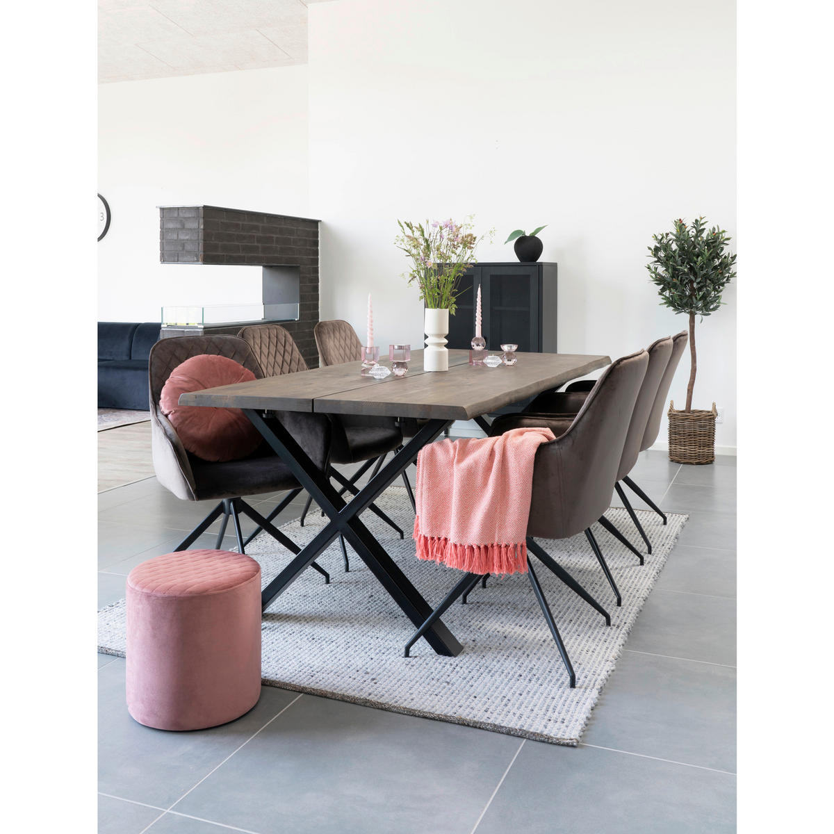 KUNSTPFLANZE Olive 150 cm  - Hellbraun/Schwarz, Basics, Kunststoff (150cm)