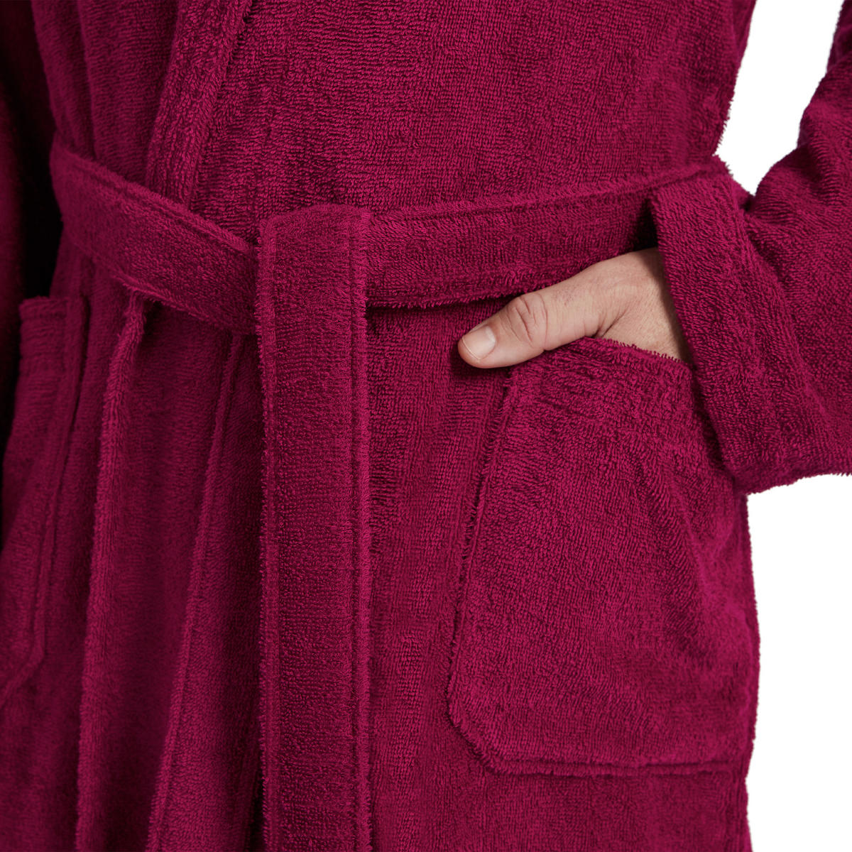 BADEMANTEL XS Unisex  - Beere, Basics, Textil (XSnull) - Moeve