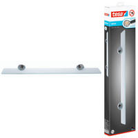 GLASABLAGE SMOOZ Metall, Glas Weiß, Chromfarben  - Chromfarben/Weiß, Basics, Glas/Metall (60/5/12cm) - Tesa