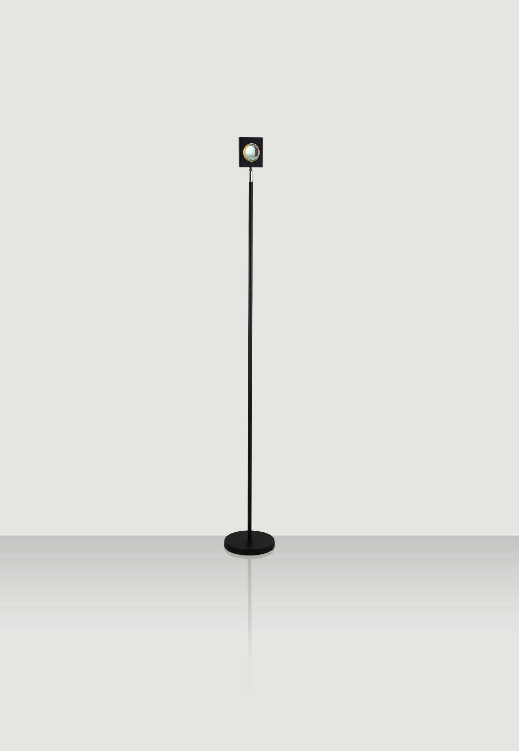 LED-STEHLEUCHTE Ryusei 18/143,5 cm   - Schwarz, Design, Metall (18/143,5cm) - Novel