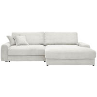 ECKSOFA in Cord Creme  - Creme/Schwarz, Modern, Kunststoff/Textil (300/180cm) - Carryhome