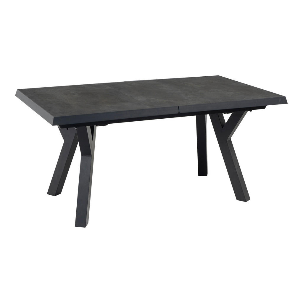 Thumbnail - Ambia Garden Loungetisch, Anthrazit, Schiefer, Metall, Keramik, rechteckig, Y-Form, 93x77x163-203 cm, ausziehbar, Lounge...