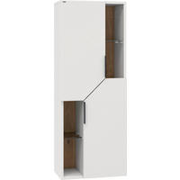 MIDISCHRANK 47,9/128/35 cm  - Eichefarben/Schwarz, LIFESTYLE, Glas/Holz (47,9/128/35cm) - Voglauer