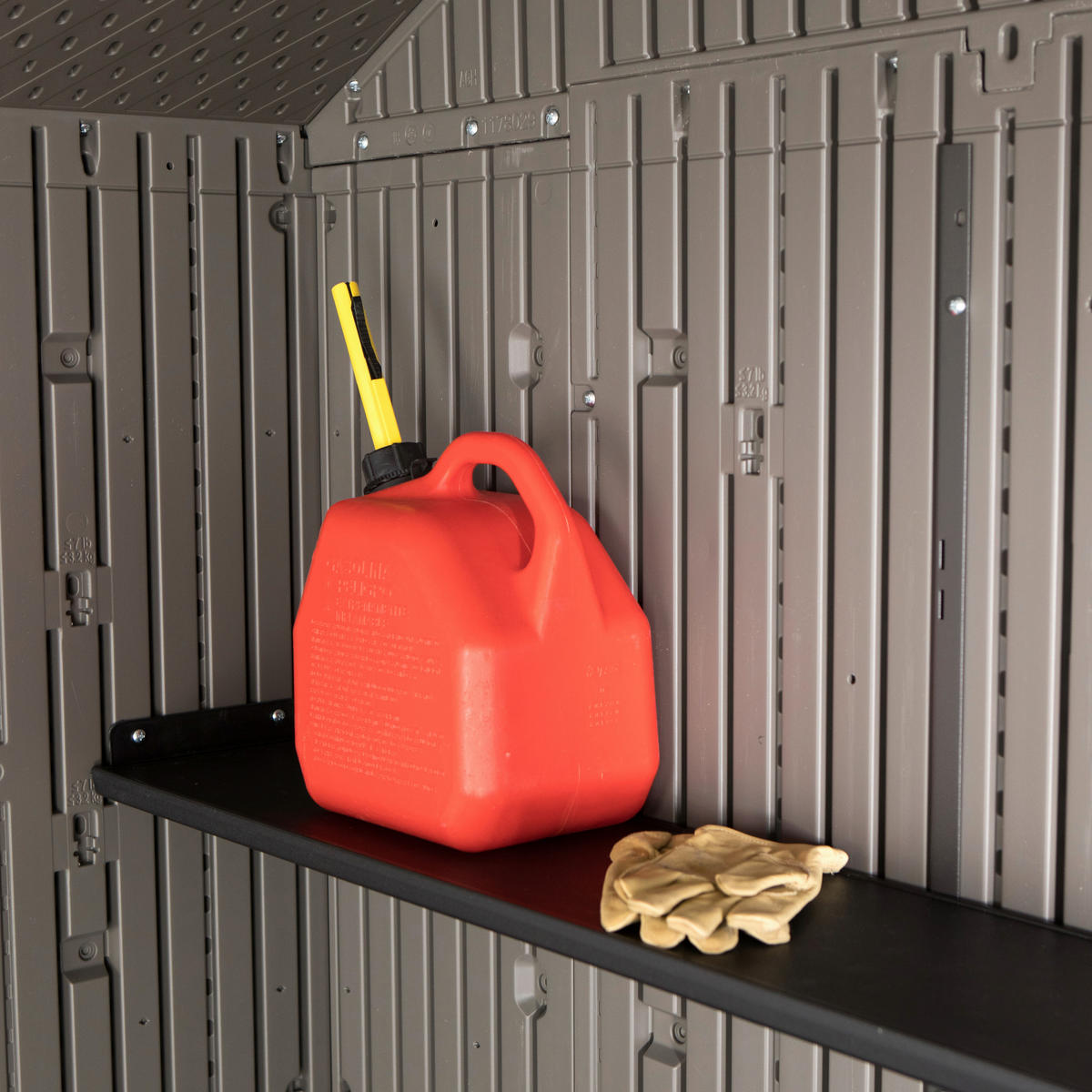 GERÄTEHAUS 457/244/244 cm  - Dunkelgrau, Basics, Kunststoff (457/244/244cm) - Ambia Garden