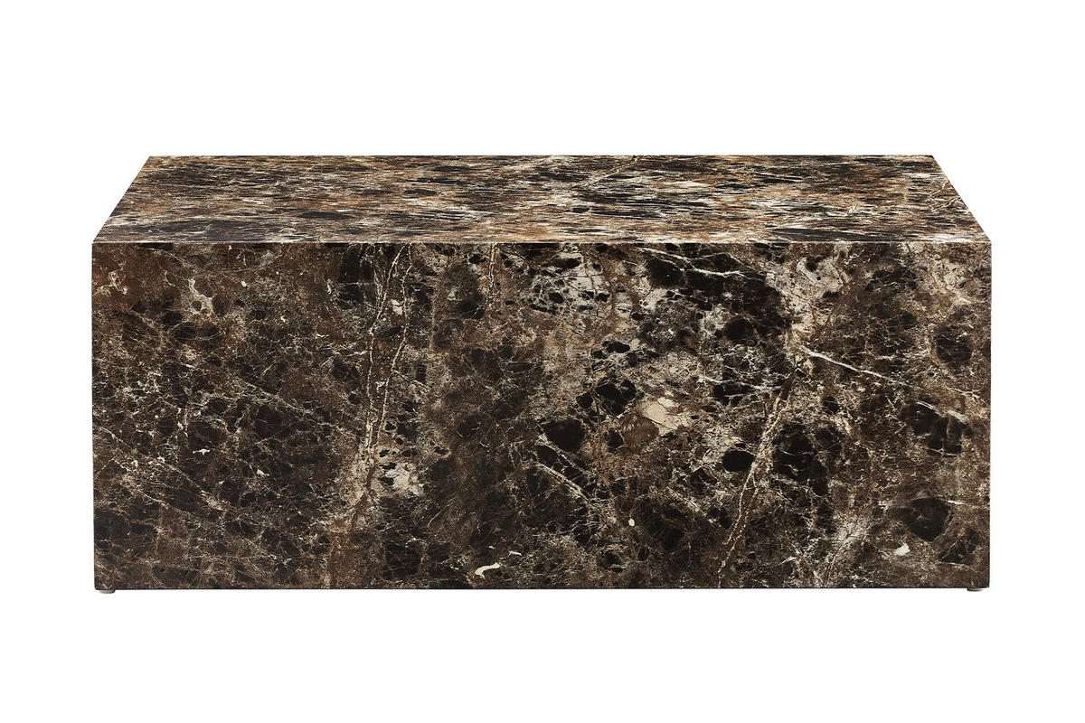 COUCHTISCH 90/60/35 cm rechteckig Braun  - Braun, Design, Holzwerkstoff (90/60/35cm) - Livetastic