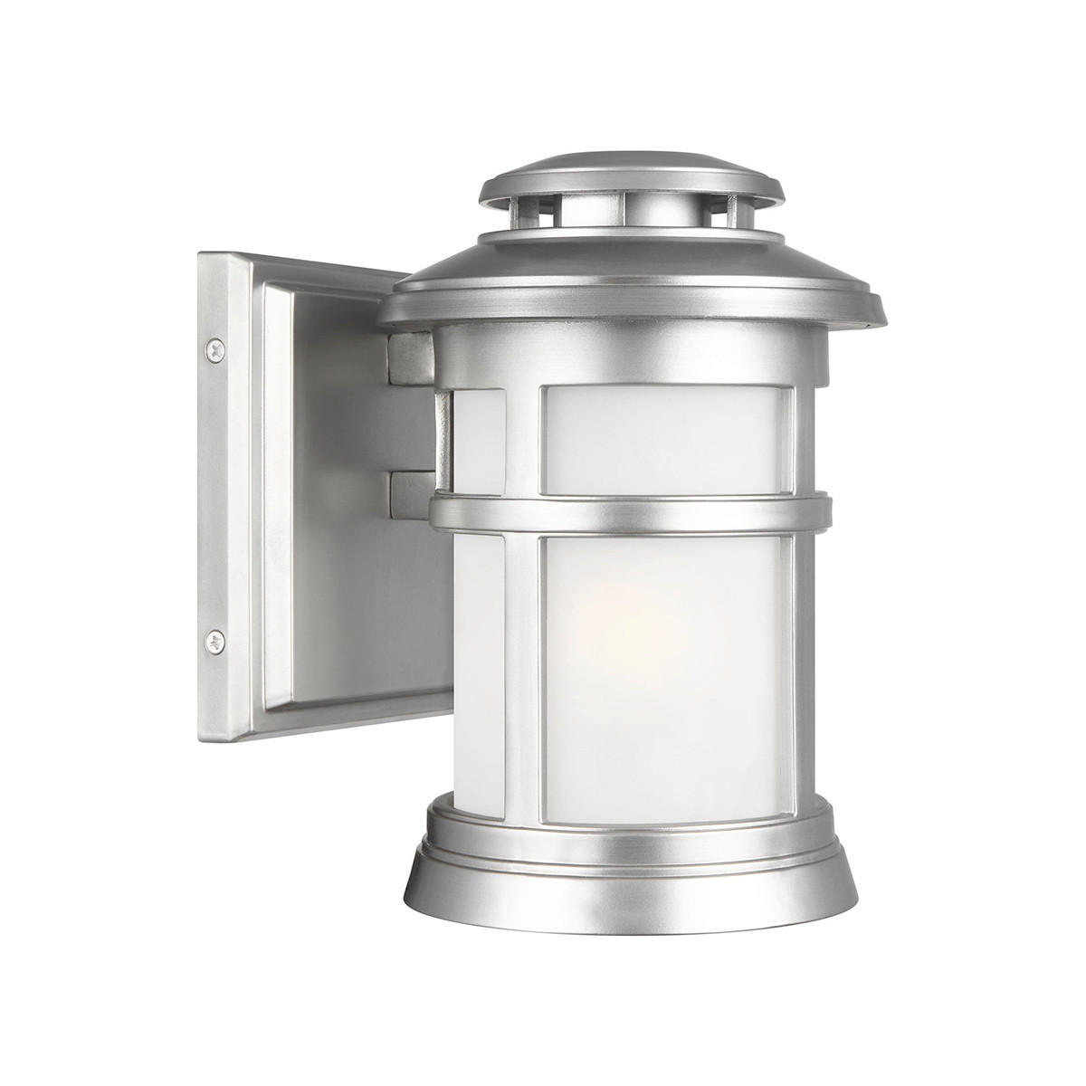 VENKOVNÍ NÁSTĚNNÉ SVÍTIDLO, 15,9/19,3/22,9 cm - barvy nerez oceli, Konvenční, sklo (15,9/19,3/22,9cm) - Elstead Lighting