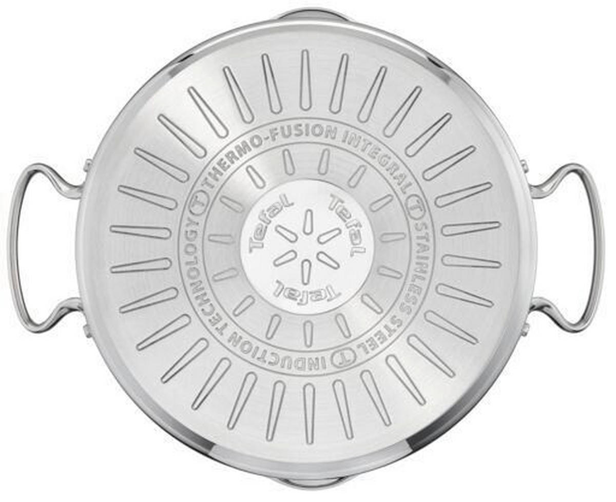 PÖRKÖLTES FŐZŐEDÉNY 2.8 l  - világosszürke/szürke, Basics, üveg/fém (15.65cm) - Tefal