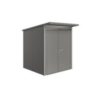 GERÄTEHAUS 180/218/222 cm  - Grau, Design, Metall (180/218/222cm) - Biohort