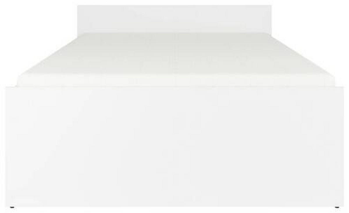 POSTELJA 120 cm   x 200 cm  , les, leseni material bela  - bela, Moderno, leseni material/les (120/200cm) - MID.YOU