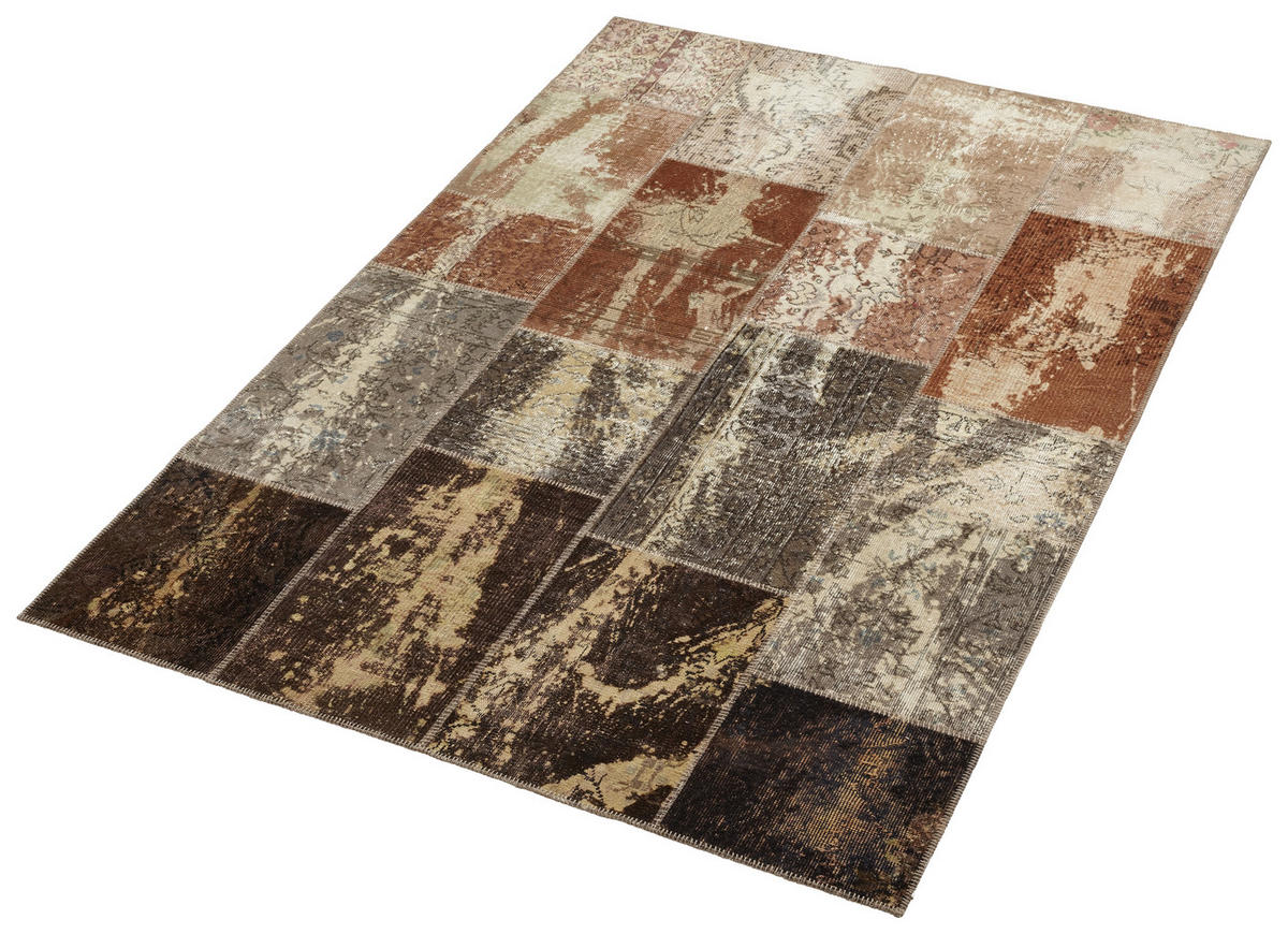 ORIENTALISK MATTA 120/180 cm Splash Brown Mix  - brun, Trend, textil (120/180cm) - Cazaris