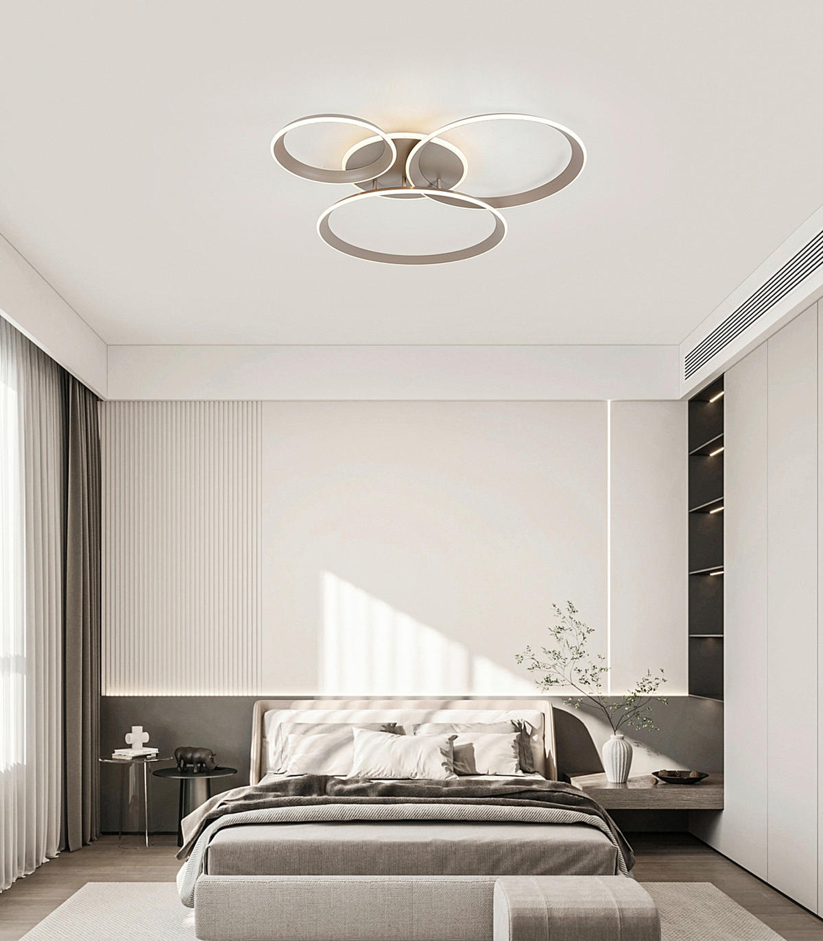 Plafonieră Cu Led 39 W    96/84/10 cm  - nisipiu, Design, plastic/metal (96/84/10cm) - Dieter Knoll