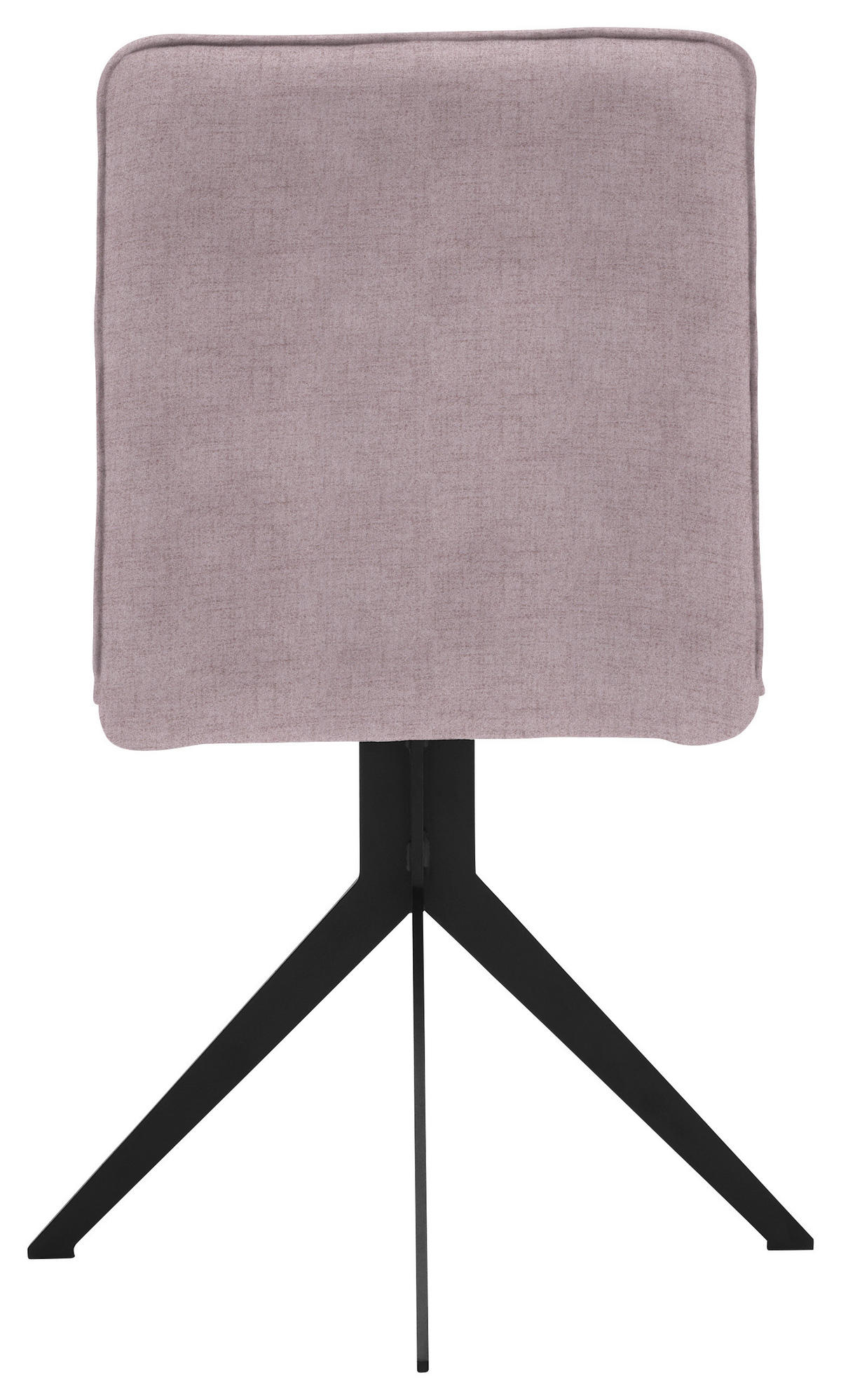 STUHL drehbar Webstoff Rosa, Schwarz  - Schwarz/Rosa, Design, Textil/Metall (46,5/87/64cm) - Voleo