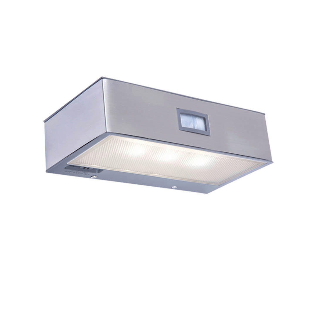 SOLARLEUCHTE Brick 18/4,8/9,5 cm   - Edelstahlfarben/Transparent, Design, Kunststoff/Metall (18/4,8/9,5cm)
