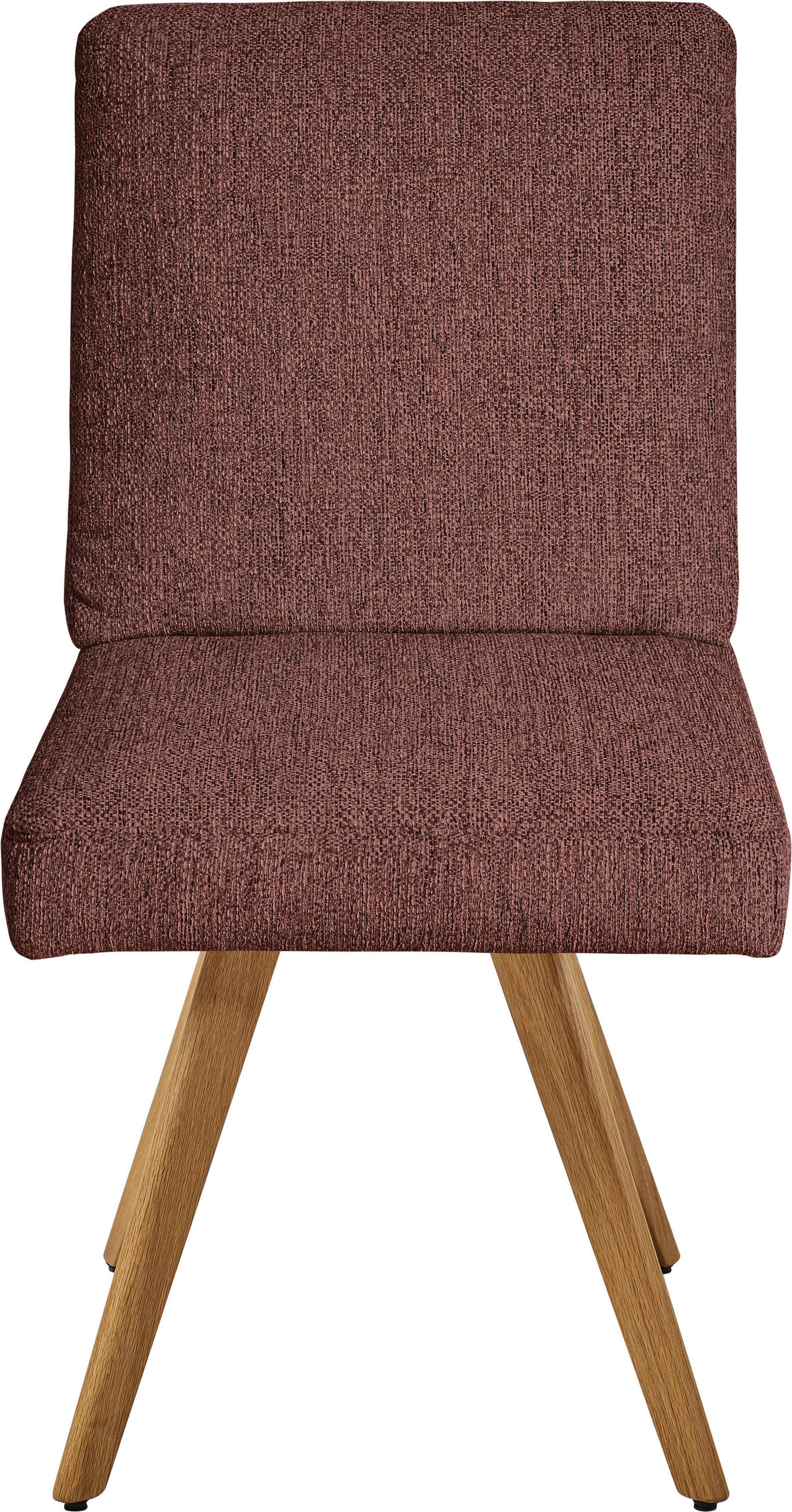 STUHL  in Chenille Holz, Textil  - Eichefarben/Rosa, Design, Holz/Textil (46/94/58cm) - Dieter Knoll