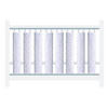 ZAŠTITNA OGRADICA ZA KREVET   - bijela/siva, Basics, tekstil (27/56cm)