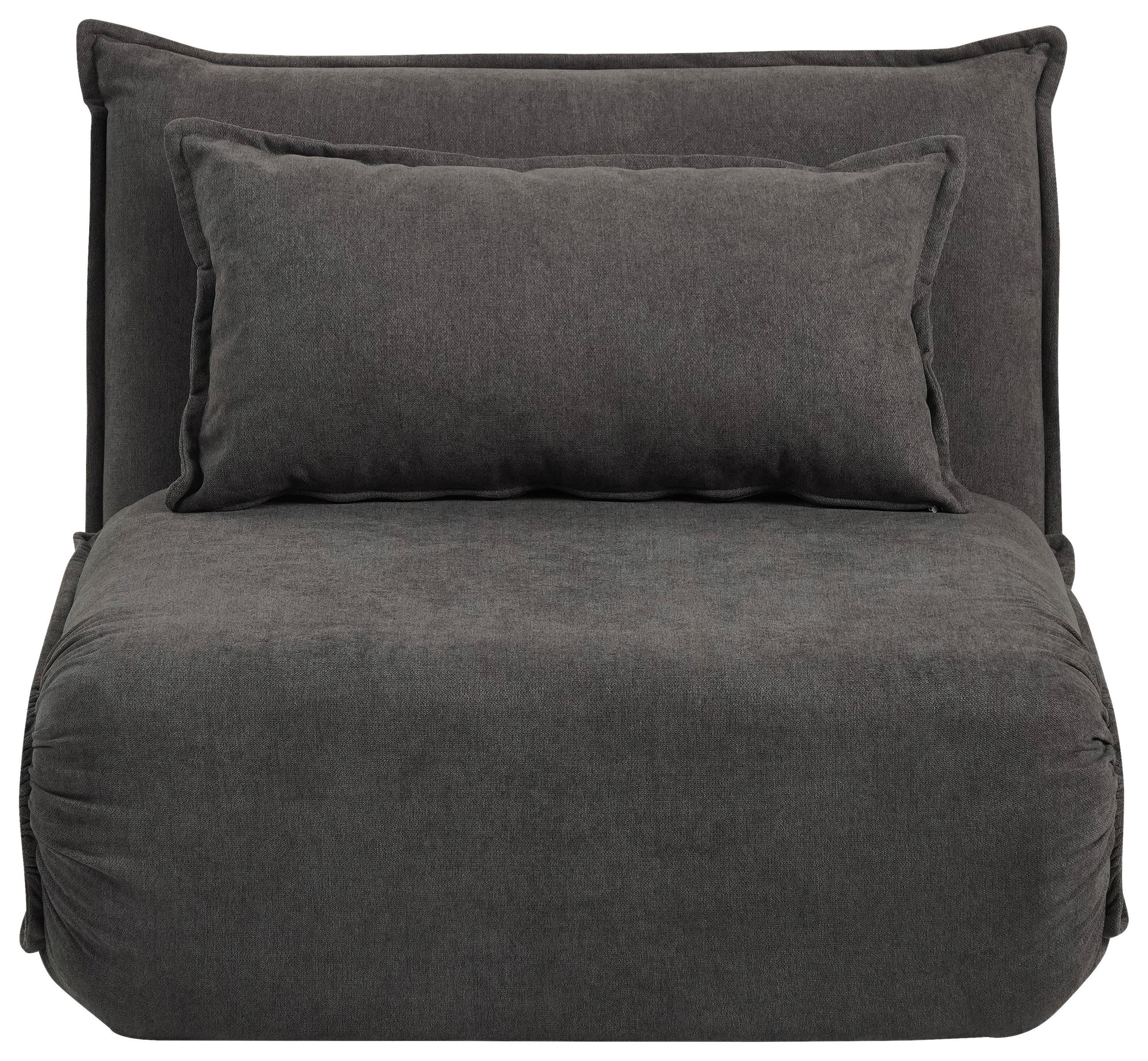 SCHLAFSESSEL Webstoff Dunkelgrau    - Dunkelgrau, Design, Textil/Metall (83/70/85cm) - Livetastic
