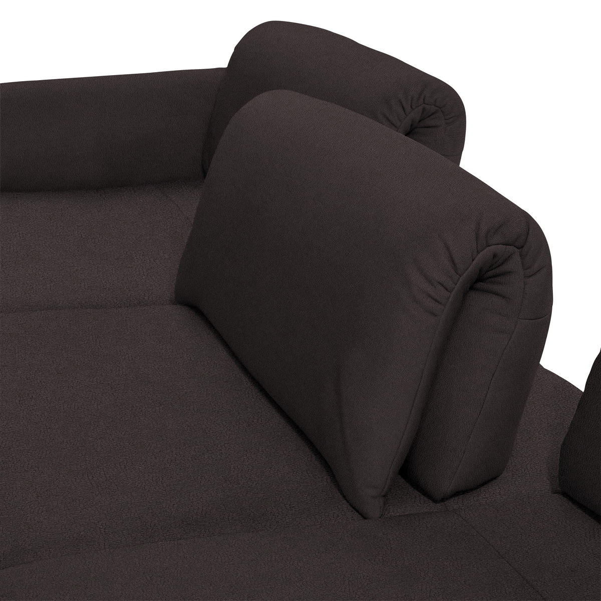 ECKSOFA in Echtleder Dunkelbraun  173/308 cm  - Anthrazit/Dunkelbraun, Design, Leder/Metall (173/308cm) - Joop!