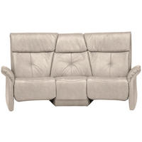 TRAPEZSOFA in Echtleder Hellbraun  - Hellbraun/Naturfarben, KONVENTIONELL, Leder/Holz (208/103/105cm) - Himolla Komfortklass