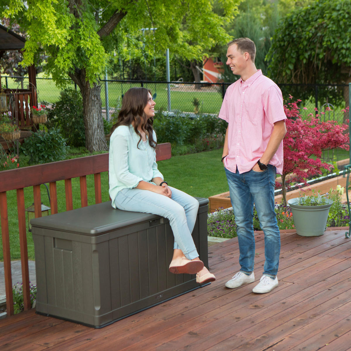 KISSENBOX 128/67/64 cm  - Braun, Basics, Kunststoff (128/67/64cm)