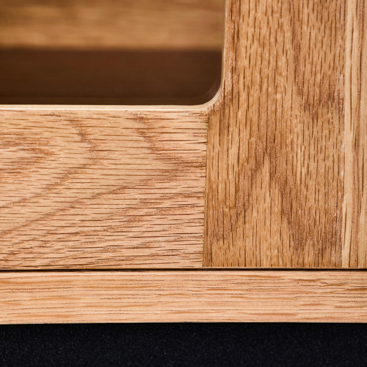 HIGHBOARD  90/140/40 cm  - Klar/Schwarz, Design, Glas/Holz (90/140/40cm) - MID.YOU