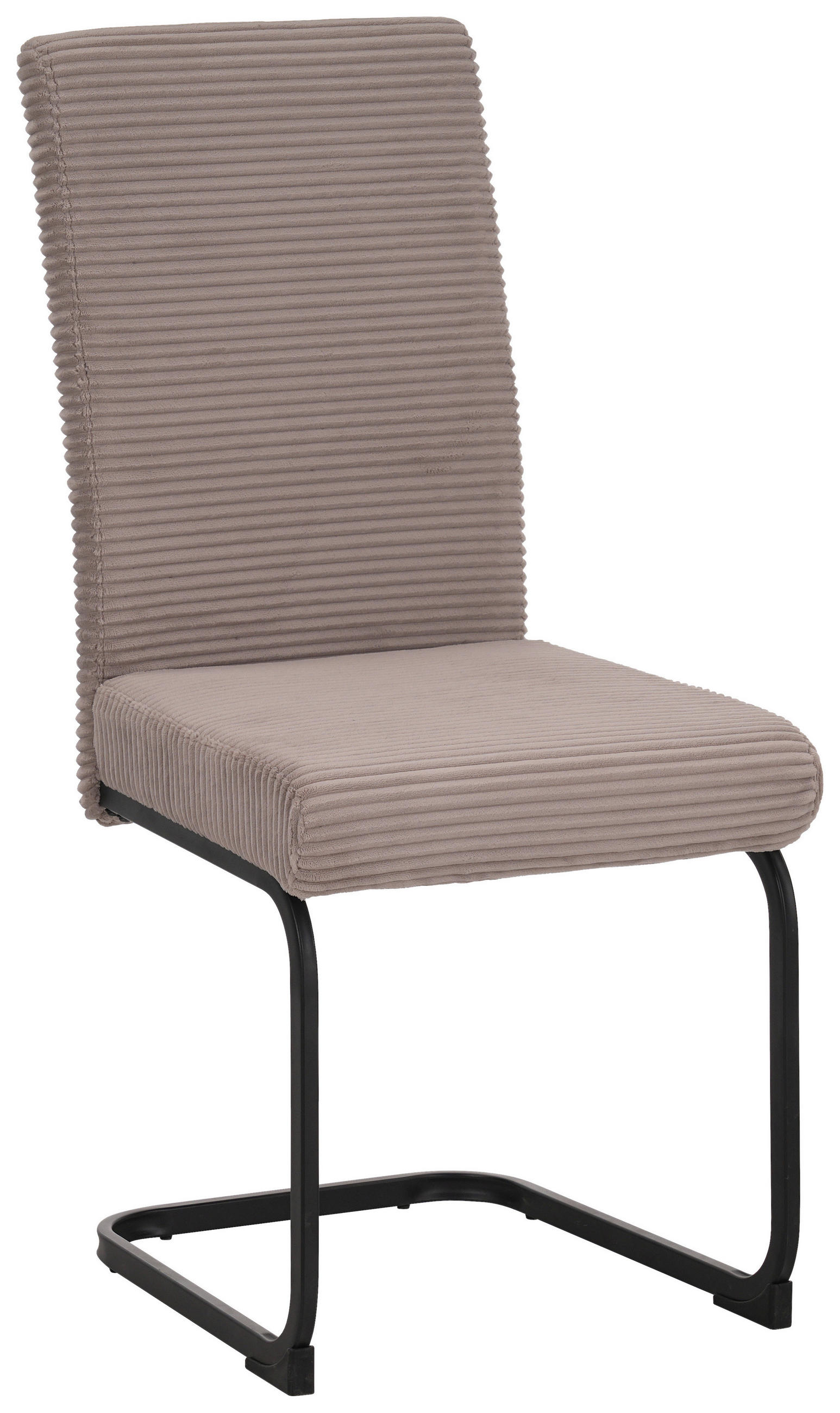 SCHWINGSTUHL   Mikrofaser  - Hellbraun/Schwarz, MODERN, Textil/Metall (46/100/61cm) - MID.YOU