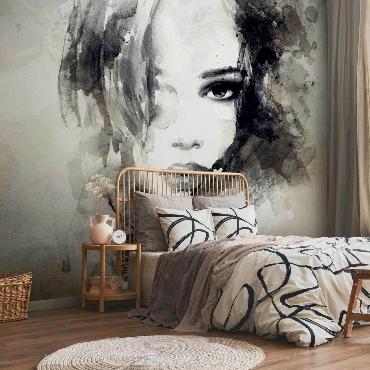 FOTOTAPET 150/105 cm  - beige/grå, Lifestyle, textil (150/105cm) - artgeist