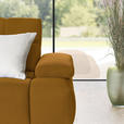 ECKSOFA in Struktur Senfgelb  233/313 cm  - Senfgelb/Schwarz, Design, Kunststoff/Textil (233/313cm) - Emilio Belluti