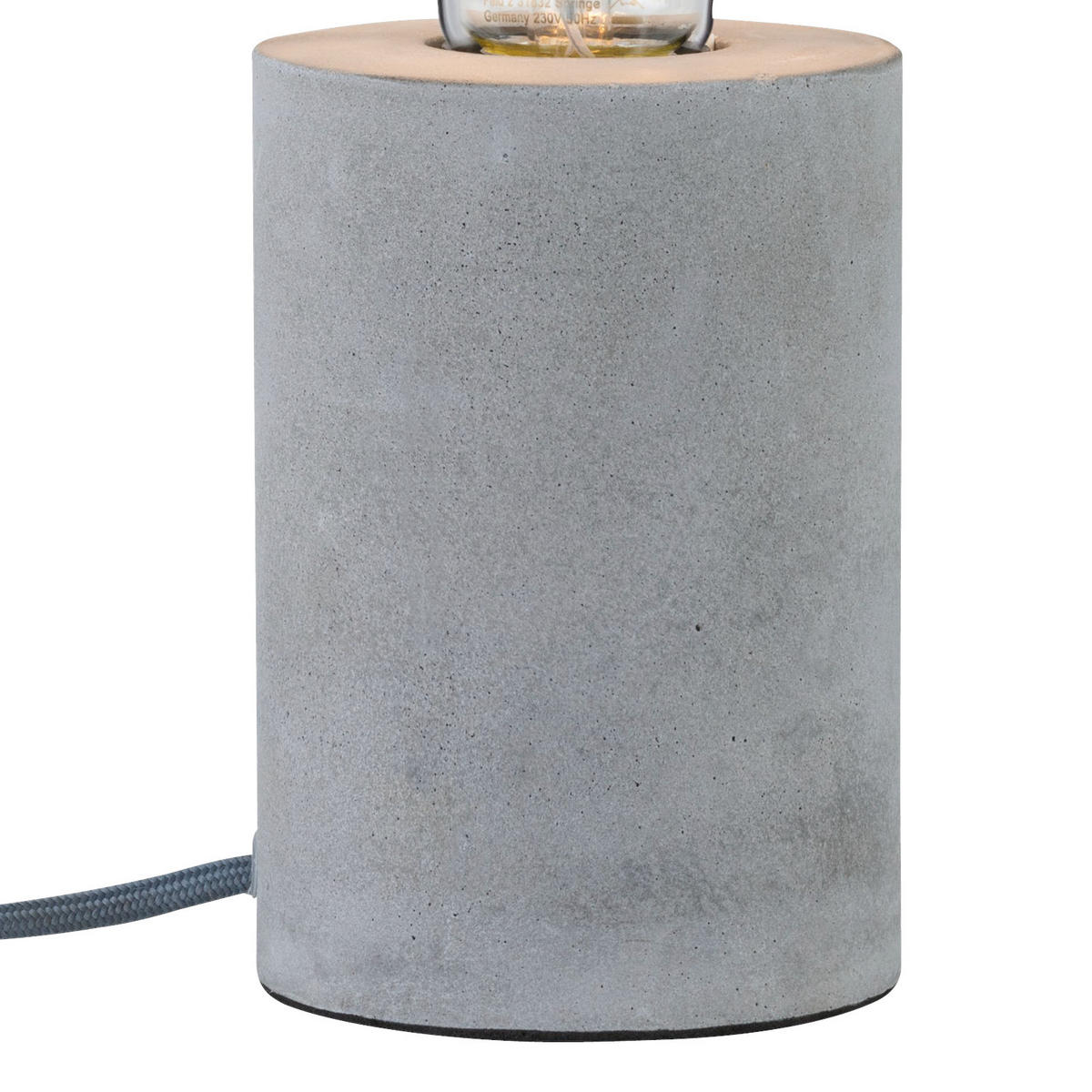 TISCHLEUCHTE 22/13 cm   - Grau, Design, Stein (22/13cm) - Paulmann