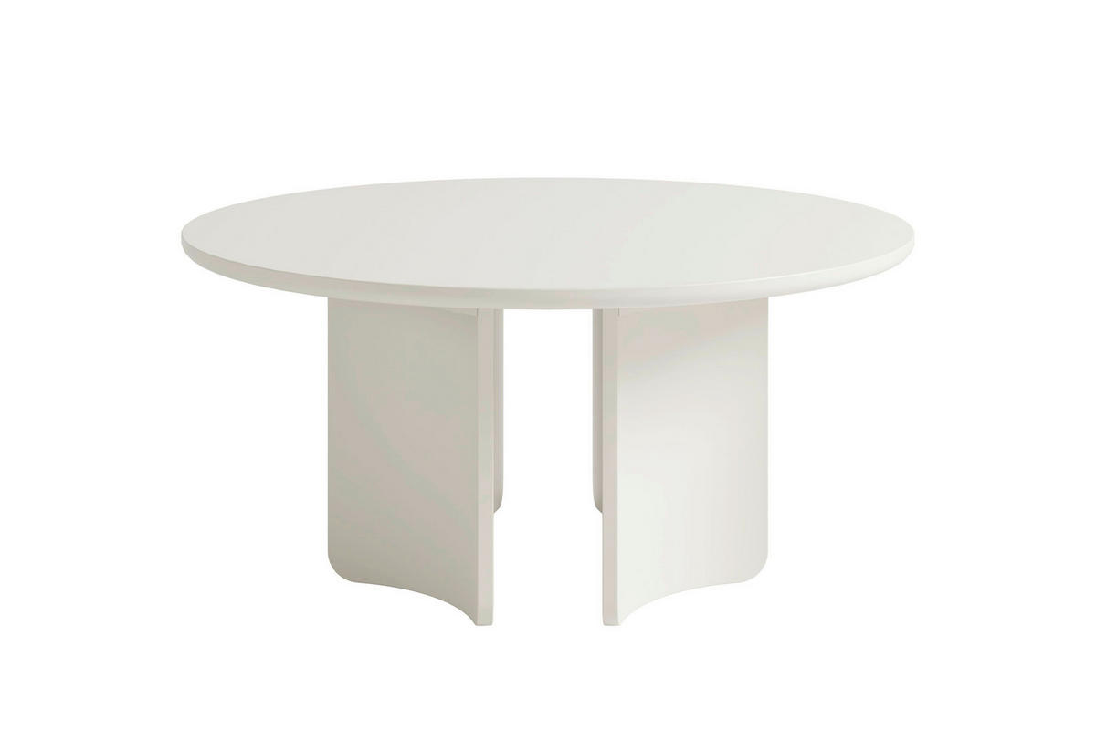 COUCHTISCH 80/80/41 cm MOLDE rund Seidengrau einfacher Aufbau, 2 in 1 Gestell  - Seidengrau, MODERN, Holzwerkstoff (80/80/41cm) - Schöner Wohnen