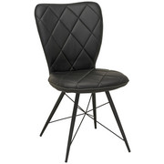 ŽIDLE, kov, textil, černá, - černá, Design, kov/textil (49/90/61cm) - Hom`in