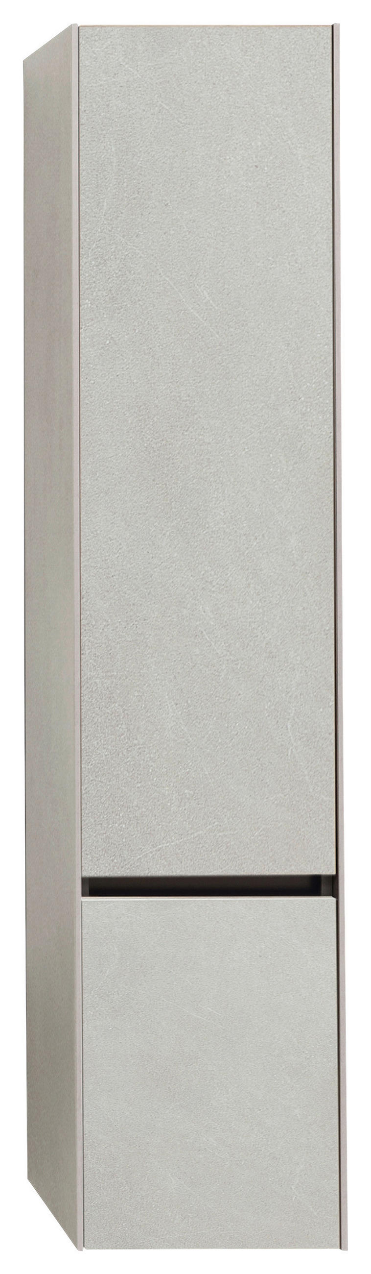 HOCHSCHRANK 37/168/33 cm  - Sandfarben/Lavagrau, Design, Glas/Holzwerkstoff (37/168/33cm) - Dieter Knoll