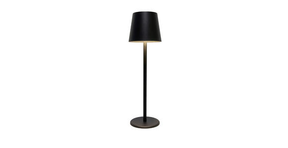 AKKU-TISCHLEUCHTE 11,5/36 cm - Schwarz, Design, Kunststoff/Metall (11,5/36cm) - Novel