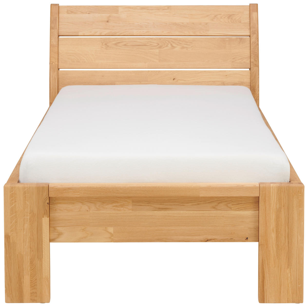 BETT 90/200 cm  in Wildeiche   - Wildeiche, Modern, Holz (90/200cm) - MID.YOU