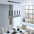 HÄNGELEUCHTE 115/30/150 cm  - Schwarz, Trend, Glas/Metall (115/30/150cm) - Dieter Knoll