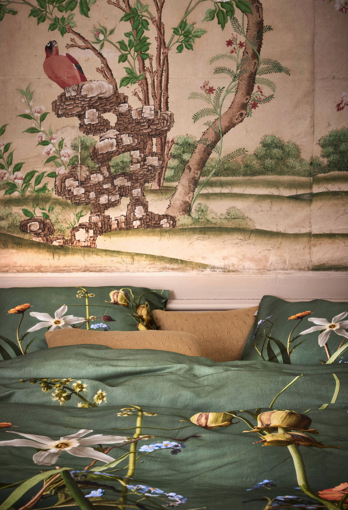 POSTELJNINA   200/200 cm       - zelena, Konvencionalno, tekstil (200/200cm) - Essenza