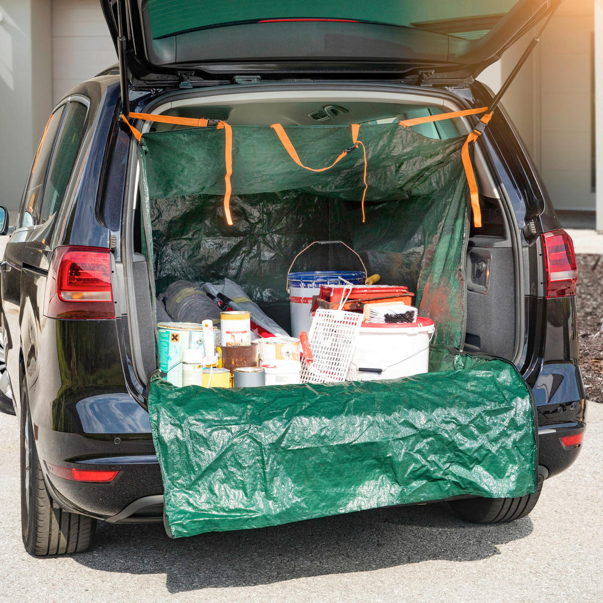 SCHUTZPLANE  - Grün, Basics, Kunststoff (120/70/170cm)