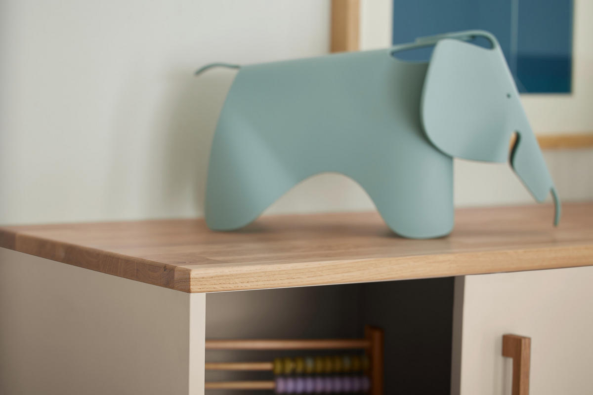 REGAL Eiche vollmassiv Beige  - Eichefarben/Beige, Basics, Holz/Holzwerkstoff (95,2/161/39,6cm) - Paidi