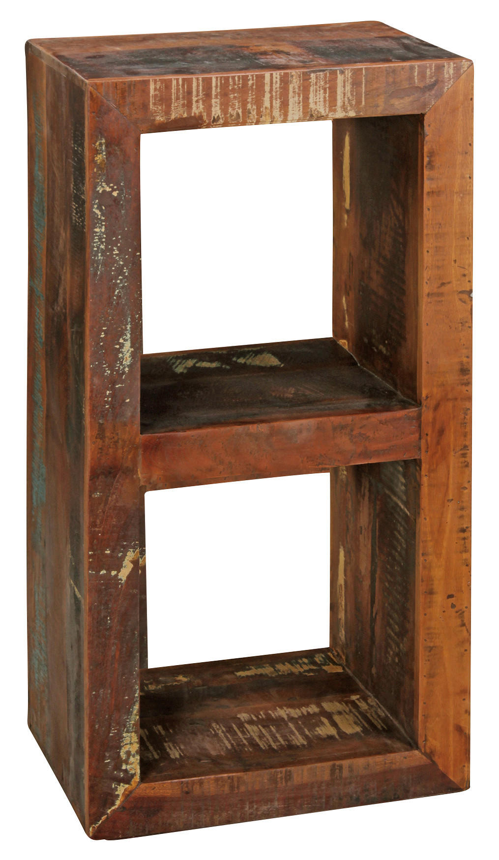 REGAL Mangoholz, Recyclingholz massiv Braun  - Braun, MODERN, Holz (45/90/35cm) - MID.YOU