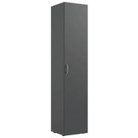 MEHRZWECKSCHRANK 30/185/40 cm  in Graphitfarben  - Alufarben/Graphitfarben, KONVENTIONELL, Holzwerkstoff/Kunststoff (30/185/40cm) - Xora