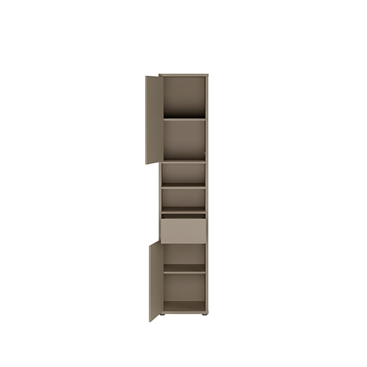 HOCHSCHRANK 39,8/191,9/34,9 cm  - Taupe/Grau, MODERN, Holzwerkstoff/Kunststoff (39,8/191,9/34,9cm) - Xora