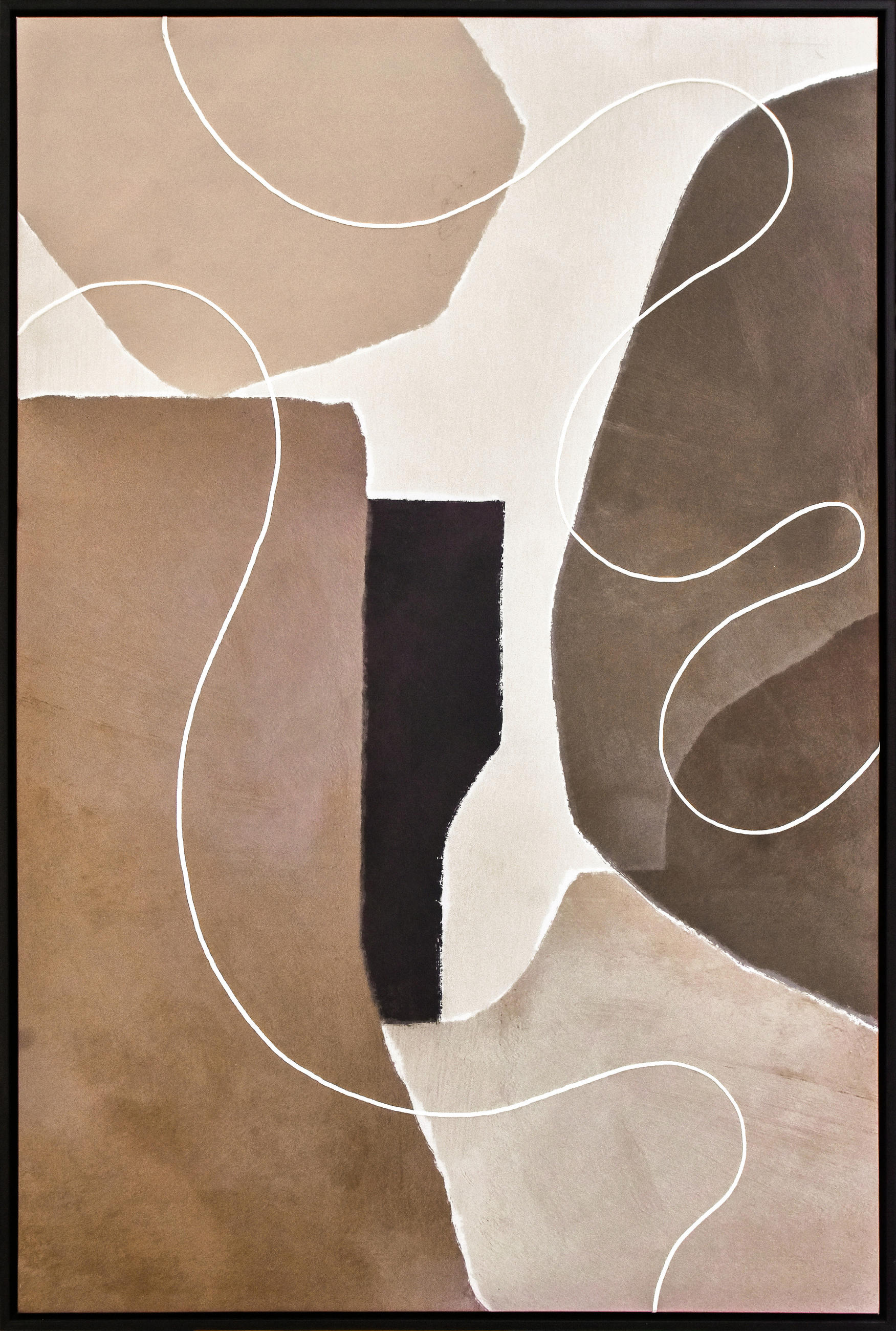 BILD Abstraktes 80/120 cm  - Wengefarben/Braun, LIFESTYLE, Holzwerkstoff/Kunststoff (80/120cm) - Monee