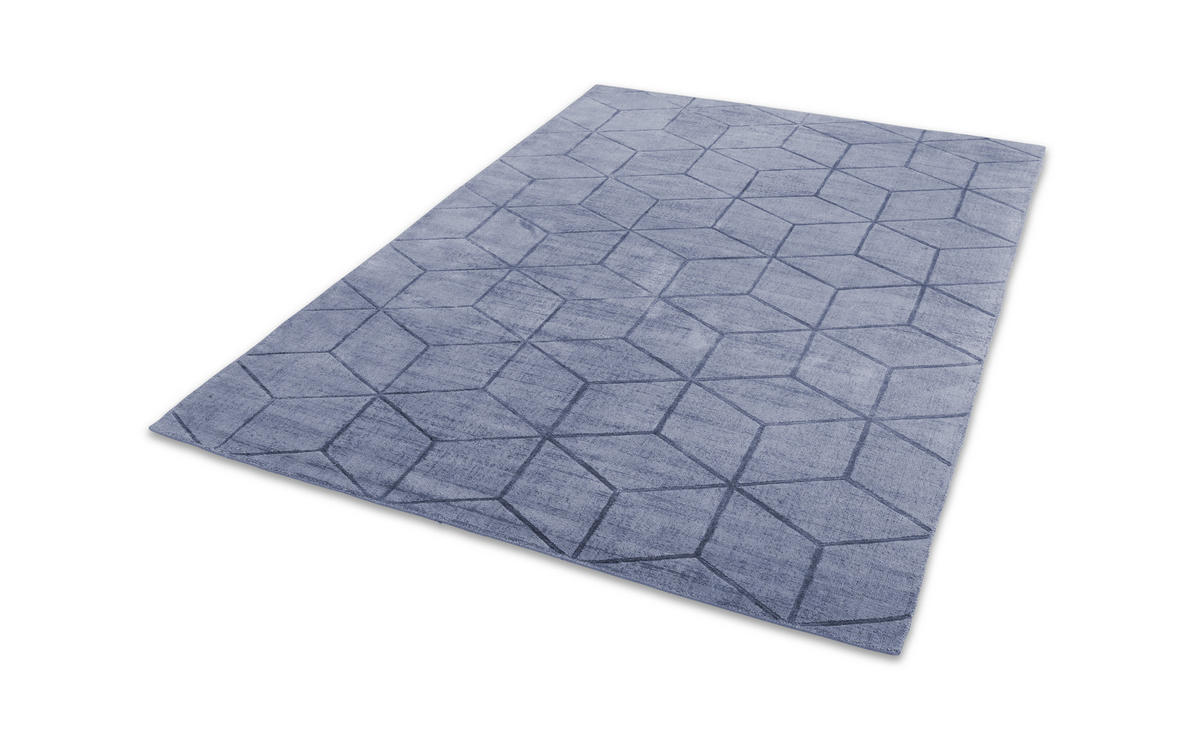 WEBTEPPICH 170/240 cm Cubes  - Blau, Design, Textil (170/240cm) - Joop!