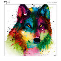 KUNSTDRUCK Tiere 50/50 cm  - Multicolor, Basics, Papier (50/50cm) - Monee